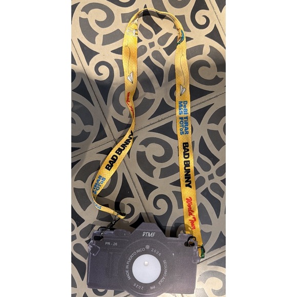Other - Bad Bunny DTMF London Show Memorabilia Camera & Lanyard 2026 .